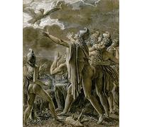 ARToPHIIU Immagini Moderni Murale Artistico Poster Stampe Quadri Enea e i suoi seguaci nel Lazio di Anne Louis Girodet De Roucy Trioson per Decorazioni per la Casa 60x90cm