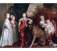 ARToPHIIU Immagini Moderni Murale Artistico Poster Stampe Quadri i cinque figli maggiori di Carlo I di Anthony Van Dyck per Decorazioni per la Casa 60x90cm