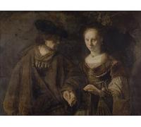 ARToPHIIU Immagini Moderni Murale Artistico Poster Stampe Quadri il fidanzamento di Rembrandt Van Rijn per Decorazioni per la Casa 60x90cm