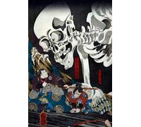 ARToPHIIU Immagini Moderni Murale Artistico Poster Stampe Quadri La principessa Takiyasha richiama un mostruoso spettro scheletrico al vecchio di Utagawa Kuniyoshi per Decorazioni per la Casa 60x90cm