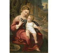 ARToPHIIU Immagini Moderni Murale Artistico Poster Stampe Quadri la Sacra Famiglia di Antonio Da Correggio per Decorazioni per la Casa 60x90cm