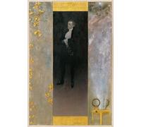 ARToPHIIU Immagini Moderni Murale Artistico Poster Stampe Quadri l'attore Josef Lewinsky nei panni di Carlos nel Clavigo di Goethe di Gustav Klimt per Decorazioni per la Casa 60x90cm
