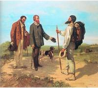 ARToPHIIU Immagini Moderni Murale Artistico Poster Stampe Quadri l'Incontro di Gustave Courbet per Decorazioni per la Casa 60x90cm