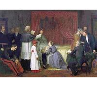 ARToPHIIU Immagini Moderni Murale Artistico Poster Stampe Quadri Matrimonio in Extremis di Marie-francois Firmin-girard per Decorazioni per la Casa 60x90cm