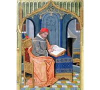 ARToPHIIU Immagini Moderni Murale Artistico Poster Stampe Quadri Matthaeus Platearius scrive il libro delle medicine semplici di Robinet Testard per Decorazioni per la Casa 60x90cm