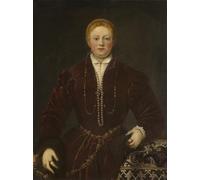 ARToPHIIU Immagini Moderni Murale Artistico Poster Stampe Quadri Portrait of a Young Lady by Jacopo Robusti Tintoretto per Decorazioni per la Casa 60x90cm
