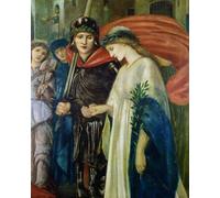 ARToPHIIU Immagini Moderni Murale Artistico Poster Stampe Quadri San Giorgio e il drago No il ritorno Particolare di San Giorgio di Edward Burne Jones per Decorazioni per la Casa 60x90cm