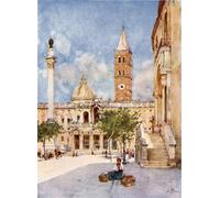 ARToPHIIU Immagini Moderni Murale Artistico Poster Stampe Quadri Santa Maria Maggiore di Alberto Pisa per Decorazioni per la Casa 60x90cm