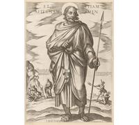 ARToPHIIU Immagini Moderni Murale Artistico Poster Stampe Quadri Santo di Antonio Tempesta per Decorazioni per la Casa 60x90cm