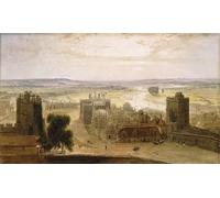 ARToPHIIU Immagini Moderni Murale Artistico Poster Stampe Quadri Vista dalla Torre Rotonda del Castello di Windsor di William Daniell per Decorazioni per la Casa 60x90cm