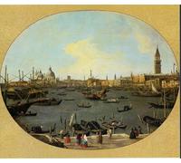 ARToPHIIU Immagini Moderni Murale Artistico Poster Stampe Quadri Visto dal San Giorgio Maggiore di Canaletto per Decorazioni per la Casa 60x90cm