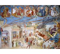 ARToPHIIU Pittura su Tela Arte Stampa su Tela Dipinto Martirio di Santa Barbara Particolare delle Storie di Santa Barbara di un famoso artista per L'arredamento Della Camera da Letto 60x90cm