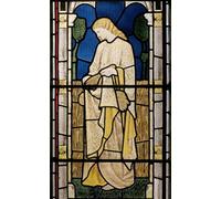 ARToPHIIU Pittura su Tela Arte Stampa su Tela Dipinto Ruth Amid the Alien Corn Church of St Edward the Confessor Cheddleton di William Morris per L'arredamento Della Camera da Letto 60x90cm