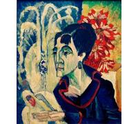 ARToPHIIU Poster Pittura Vintage Stampa Tela Poster Pittura Quadri su Tela Bagnanti Moritzburg di Ernst Ludwig Kirchner per la Decorazione Domestica dell'ufficio 60x90cm
