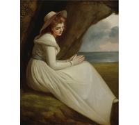 ARToPHIIU Poster Pittura Vintage Stampa Tela Poster Pittura Quadri su Tela Emma Lady di George Romney per la Decorazione Domestica dell'ufficio 60x90cm
