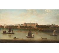 ARToPHIIU Poster Pittura Vintage Stampa Tela Poster Pittura Quadri su Tela il Royal Hospital Chelsea di Peter Tillemans per la Decorazione Domestica dell'ufficio 60x90cm
