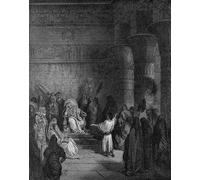 ARToPHIIU Poster Pittura Vintage Stampa Tela Poster Pittura Quadri su Tela interpreta il sogno del faraone di Gustave Dore per la Decorazione Domestica dell'ufficio 60x90cm