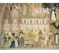 ARToPHIIU Poster Pittura Vintage Stampa Tela Poster Pittura Quadri su Tela la Chiesa militante di Andrea Di Bonaiuto per la Decorazione Domestica dell'ufficio 60x90cm
