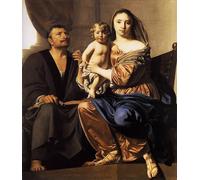 ARToPHIIU Poster Pittura Vintage Stampa Tela Poster Pittura Quadri su Tela la Sacra Famiglia di Caesar Van Everdingen per la Decorazione Domestica dell'ufficio 60x90cm