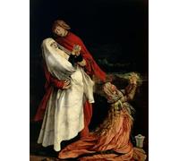 ARToPHIIU Poster Pittura Vintage Stampa Tela Poster Pittura Quadri su Tela La Vergine e Maria Maddalena di Matthias Grünewald per la Decorazione Domestica dell'ufficio 60x90cm