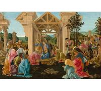 ARToPHIIU Poster Pittura Vintage Stampa Tela Poster Pittura Quadri su Tela l'Adorazione dei Magi di Sandro Botticelli per la Decorazione Domestica dell'ufficio 60x90cm