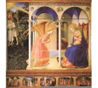 ARToPHIIU Poster Pittura Vintage Stampa Tela Poster Pittura Quadri su Tela l'Annunciazione Beato Angelico per la Decorazione Domestica dell'ufficio 60x90cm