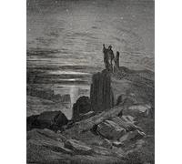 ARToPHIIU Poster Pittura Vintage Stampa Tela Poster Pittura Quadri su Tela l'Inferno Cantolines Gustave Dore per la Decorazione Domestica dell'ufficio 60x90cm
