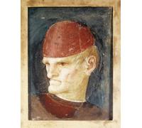 ARToPHIIU Poster Pittura Vintage Stampa Tela Poster Pittura Quadri su Tela L'Italia Varallo affresco di una testa dall'artista famoso per la Decorazione Domestica dell'ufficio 60x90cm