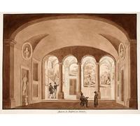 ARToPHIIU Poster Pittura Vintage Stampa Tela Poster Pittura Quadri su Tela Raphael's House on the Palatine by Agostino Tofanelli per la Decorazione Domestica dell'ufficio 60x90cm