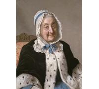 ARToPHIIU Poster Pittura Vintage Stampa Tela Poster Pittura Quadri su Tela Ritratto di Marthe Marie Tronchin di Jean Etienne Liotard per la Decorazione Domestica dell'ufficio 60x90cm
