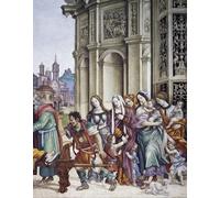 ARToPHIIU Poster Pittura Vintage Stampa Tela Poster Pittura Quadri su Tela Storie di San di Filippino Lippi per la Decorazione Domestica dell'ufficio 60x90cm