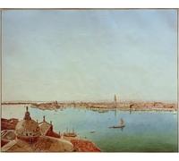ARToPHIIU Poster Pittura Vintage Stampa Tela Poster Pittura Quadri su Tela Venezia Venezia di Jakob Alt per la Decorazione Domestica dell'ufficio 60x90cm