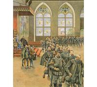 ARToPHIIU Poster su Tela Pittura Dipinto su Tela Classico Storia del Belgio i Gueux presentano le loro rispettose rimostranze a Marguerite De Parma per la Decorazione Della Parete 60x90cm