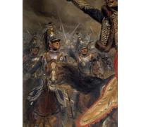 ARToPHIIU Poster su Tela Pittura Guerra napoleonica l'ultima carica del generale Antoine Charles Conte di Lasalle di Jean Baptiste Edouard Detaille per la Decorazione Della Parete 60x90cm