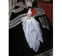 ARToPHIIU Poster su Tela Pittura Particolare della mano e della sciarpa del ritratto della regina Maria Anna d'Austria di Diego Rodriguez per la Decorazione Della Parete 60x90cm