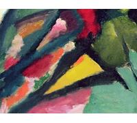 ARToPHIIU Quadri Stampe Pittura su Tela Arte Stampa su Tela Dipinto Composizione di Vasilij Kandinskij per L'arredamento Della Camera da Letto 60x90cm
