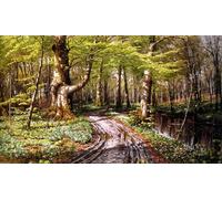 ARToPHIIU Quadri Stampe Pittura su Tela Arte Stampa su Tela Dipinto Festa nella foresta con Alob del famoso artista per L'arredamento Della Camera da Letto 60x90cm