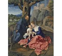 ARToPHIIU Quadri Stampe Pittura su Tela Arte Stampa su Tela Dipinto Il riposo durante la fuga in Egitto di Bernard Van Orley per L'arredamento Della Camera da Letto 60x90cm