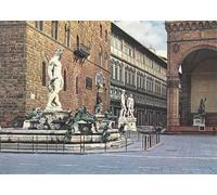 ARToPHIIU Quadri Stampe Pittura su Tela Arte Stampa su Tela Dipinto la Fontana del Nettuno di Bartolomeo Ammanati per L'arredamento Della Camera da Letto 60x90cm