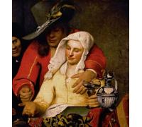 ARToPHIIU Quadri Stampe Pittura su Tela Arte Stampa su Tela Dipinto la Mezzana di Jan Vermeer per L'arredamento Della Camera da Letto 60x90cm