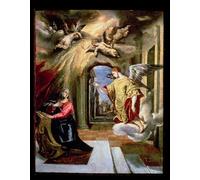 ARToPHIIU Quadri Stampe Pittura su Tela Arte Stampa su Tela Dipinto l'Annunciazione di El Greco per L'arredamento Della Camera da Letto 60x90cm
