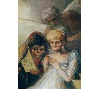 ARToPHIIU Quadri Stampe Pittura su Tela Arte Stampa su Tela Dipinto le Vecchie i Volti di Francisco De Goya per L'arredamento Della Camera da Letto 60x90cm