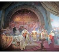 ARToPHIIU Quadri Stampe Pittura su Tela Arte Stampa su Tela Dipinto l'epopea slava n. Il re di Boemia di Alphonse Maria Mucha per L'arredamento Della Camera da Letto 60x90cm