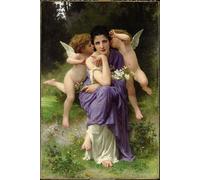 ARToPHIIU Quadri Stampe Pittura su Tela Arte Stampa su Tela Dipinto Ragazza italiana di William Adolphe Bouguereau per L'arredamento Della Camera da Letto 60x90cm