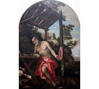 ARToPHIIU Quadri Stampe Pittura su Tela Arte Stampa su Tela Dipinto Saint Jein il Deserto di Paolo Veronese per L'arredamento Della Camera da Letto 60x90cm