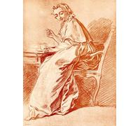 ARToPHIIU Quadri Stampe Pittura su Tela Arte Stampa su Tela Dipinto Signora A Colazione Di Jean Baptiste Simeon Chardin per L'arredamento Della Camera da Letto 60x90cm
