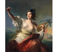 ARToPHIIU Quadri Stampe Pittura su Tela Arte Stampa su Tela Dipinto Tersicore musa della danza di Jean Marc Nattier per L'arredamento Della Camera da Letto 60x90cm