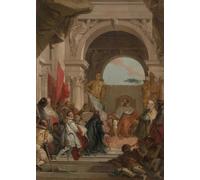ARToPHIIU Quadri Stampe Pittura su Tela Arte Stampa su Tela Dipinto the Investiture of Bishop Harold of Franconia by Battista per L'arredamento Della Camera da Letto 60x90cm