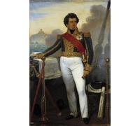 ARToPHIIU Stampa Tela Poster Pittura Quadri su Tela Conquista Algeria Ritratto a figura intera Deguy Baron Duperre di Desire Court per la Decorazione Domestica dell'ufficio 60x90cm