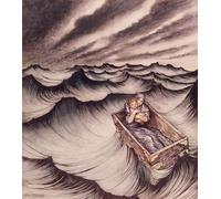 ARToPHIIU Stampa Tela Poster Pittura Quadri su Tela Danae e suo figlio Perseo messi in una cassa e gettati in mare di Arthur Rackham per la Decorazione Domestica dell'ufficio 60x90cm